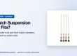 Washing machine suspension rod kit, replaced as a full set of four